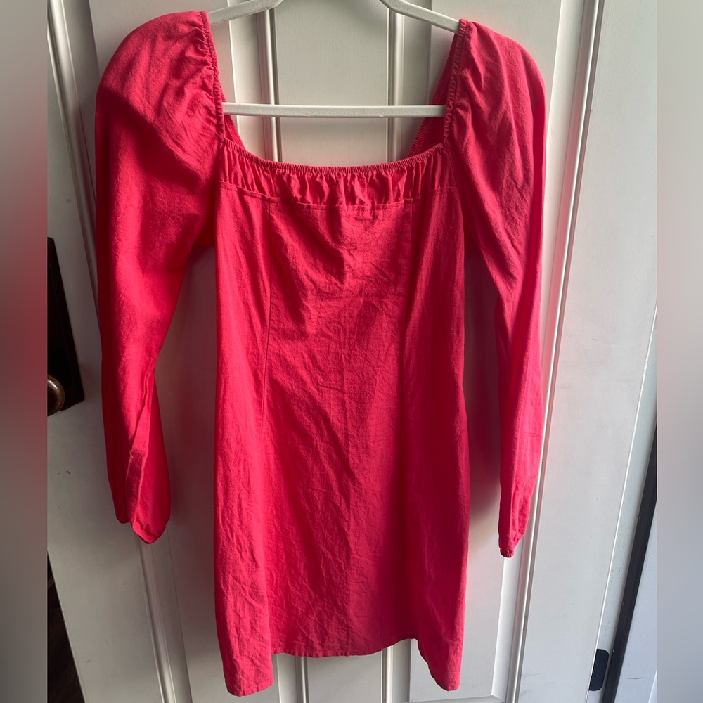 Free People Red Babydoll Mini Dress